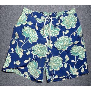 VTG Ralph Lauren Polo Sport Mesh Lined Swim Trunks Hawaiian Floral Shorts Mens L